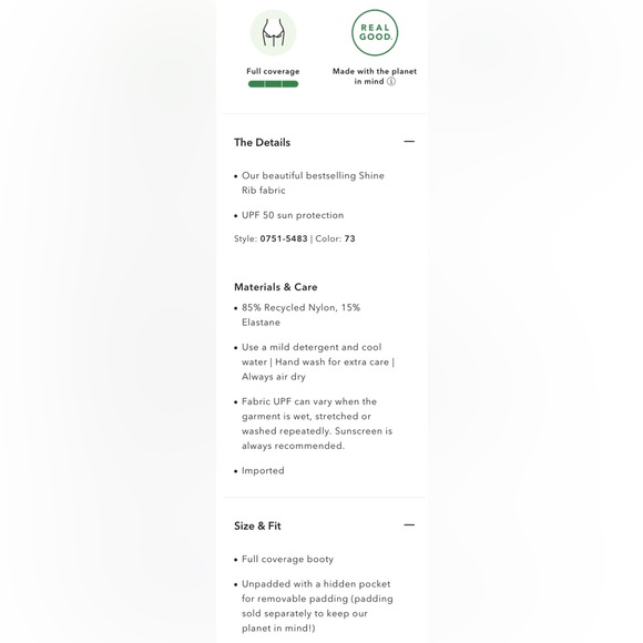 NWT Aerie Shine Rib Double Strap One Shoulder Full Coverage One Piece Sw… - Picture 5 of 5